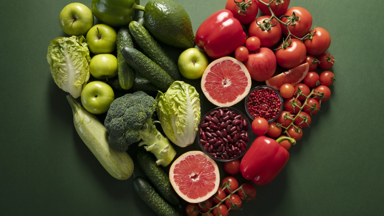 real-food-pyramid-assortment-still-life