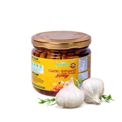 Garlic-Infused Raw Forest Honey