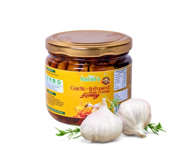 Garlic-Infused Raw Forest Honey
