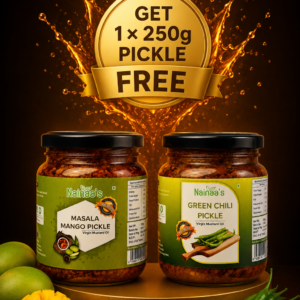 Spicy Pickle Combo 500g Green Chilli Pickle + 500g Red Chilli Pickle → Get 1 × 250g Pickle FREE